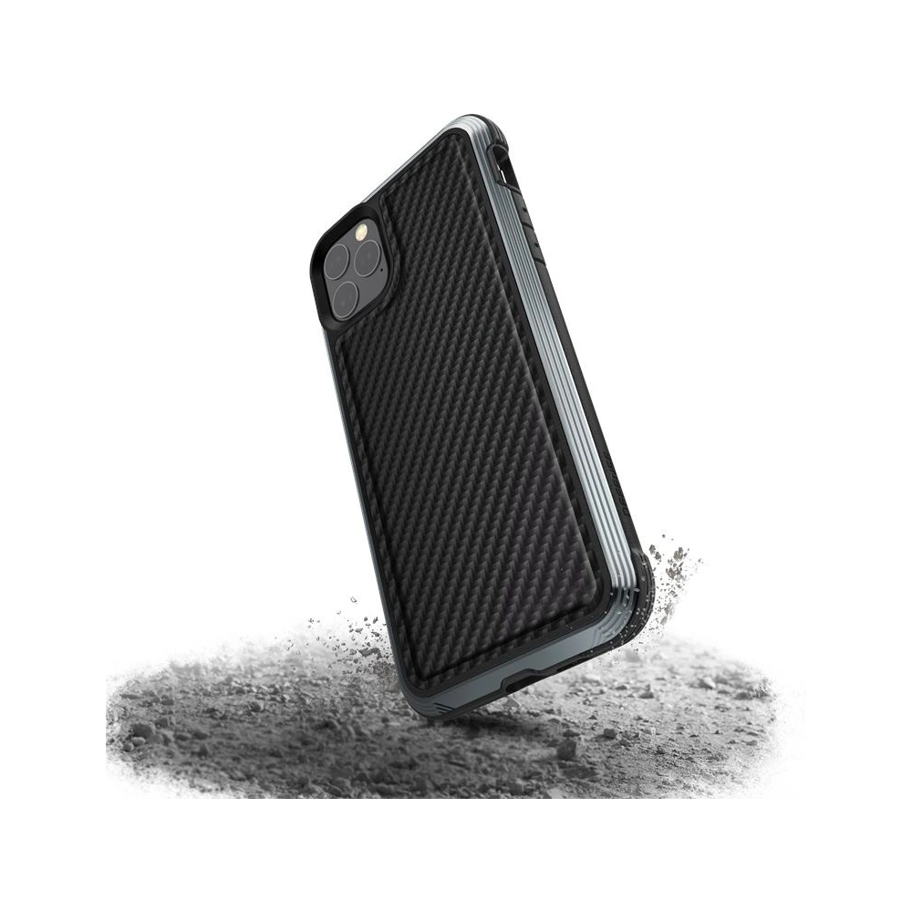 Hurtownia GSM - Hliníkové pouzdro X-Doria Defense Lux Apple iPhone 11 Pro Max (Test pádu 3m) (Černá karbonová vlákna) - XDR027BLK - {ean13} - Hurt