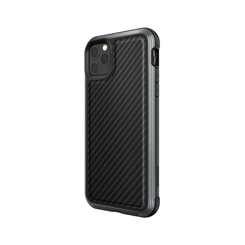 Hurtownia GSM - Hliníkové pouzdro X-Doria Defense Lux Apple iPhone 11 Pro Max (Test pádu 3m) (Černá karbonová vlákna) - XDR027BLK - {ean13} - Hurt