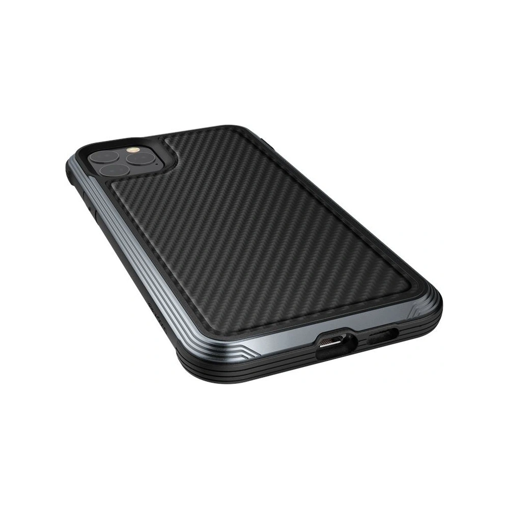 Hurtownia GSM - Hliníkové pouzdro X-Doria Defense Lux Apple iPhone 11 Pro Max (Test pádu 3m) (Černá karbonová vlákna) - XDR027BLK - {ean13} - Hurt