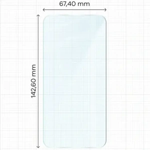 Szkło hartowane Bizon Glass Clear Duo do iPhone 16e / 14 / 13 Pro / 13 [2 PACK]