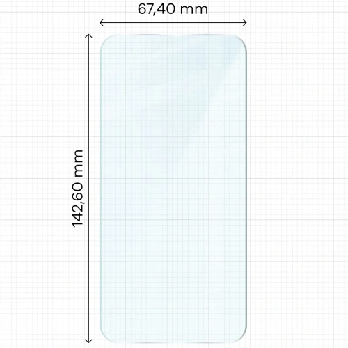 Szkło hartowane Bizon Glass Clear Duo do iPhone 16e / 14 / 13 Pro / 13 [2 PACK]