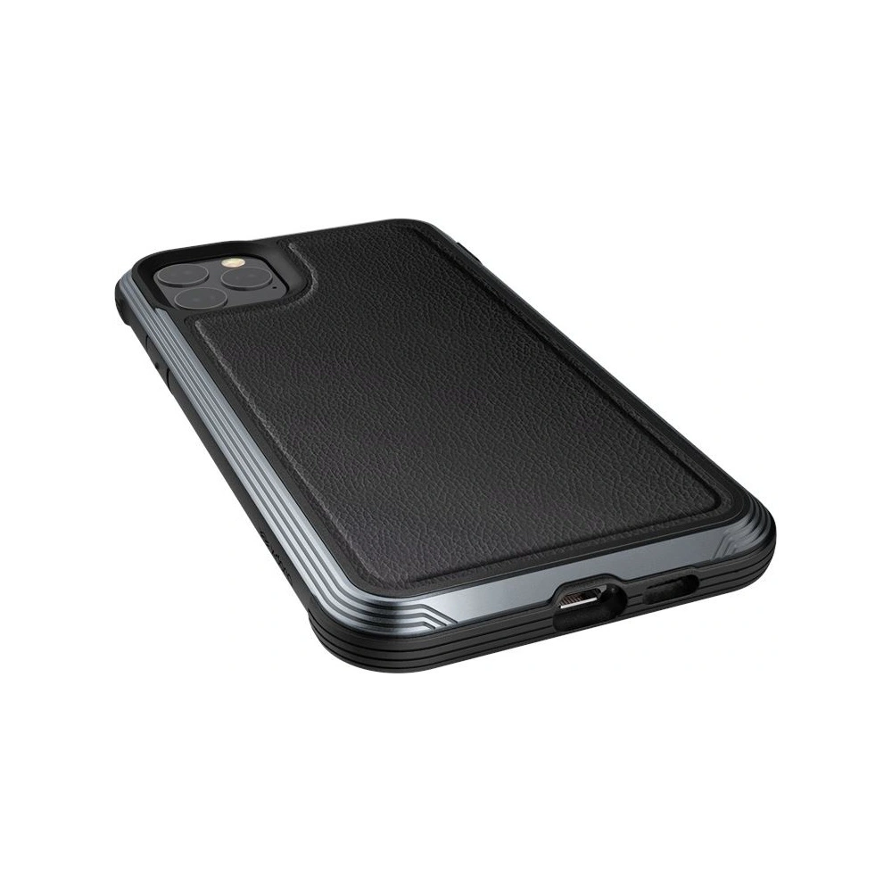 Wholesale X-Doria Defense Lux - Aluminum Case for iPhone (Drop test 3m) (Black Leather) - XDR028BLK - {ean13} - Hurt