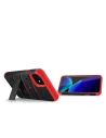 Hurtownia GSM - Pancerne etui Zizo Bolt Cover Apple iPhone 11 ze szkłem 9H na ekran + podstawka & uchwyt do paska (Black/Red) - ZIZ006BLKRED - {ean13} - Hurt