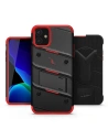 Wholesale Zizo Bolt Cover - Case for iPhone 11 with Military Grade + Glass Screen Protector & Kickstand and Holster (Red/Black) - ZIZ006BLKRED - {ean13} - Hurt
