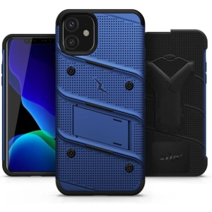 Wholesale Zizo Bolt Cover - Case for iPhone 11 with Military Grade + Glass Screen Protector & Kickstand and Holster (Red/Black) - ZIZ009BLUBLK - {ean13} - Hurt