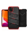 Hurtownia GSM - Pancéřové pouzdro Zizo Bolt Cover Apple iPhone 11 Pro Max se sklem 9H na displej + stojánek & držák na pásek (Černá/Červená) - ZIZ010BLKRED - {ean13} - Hurt