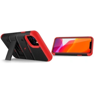 Wholesale Zizo Bolt Cover - Case for iPhone 11 Pro Max with Military Grade + Glass Screen Protector & Kickstand and Holster (Red/Black) - ZIZ010BLKRED - {ean13} - Hurt