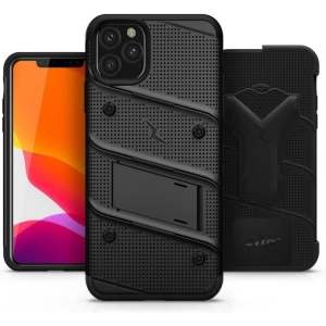 Wholesale Zizo Bolt Cover - Case for iPhone 11 Pro Max with Military Grade + Glass Screen Protector & Kickstand and Holster (Red/Black) - ZIZ011BLK - {ean13} - Hurt