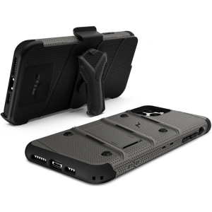 Wholesale Zizo Bolt Cover - Case for iPhone 11 Pro Max with Military Grade + Glass Screen Protector & Kickstand and Holster (Red/Black) - ZIZ012GRYBLK - {ean13} - Hurt