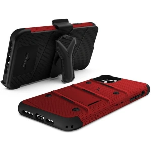Wholesale Zizo Bolt Cover - Case for iPhone 11 Pro Max with Military Grade + Glass Screen Protector & Kickstand and Holster (Red/Black) - ZIZ013REDBLK - {ean13} - Hurt