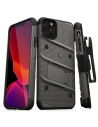 Zizo Bolt Cover - Case for iPhone 11 Pro with Military Grade + Glass Screen Protector & Kickstand and Holster (Red/Black)
