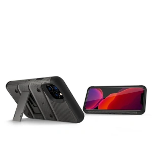 Wholesale Zizo Bolt Cover - Case for iPhone 11 Pro with Military Grade + Glass Screen Protector & Kickstand and Holster (Red/Black) - ZIZ014GRYBLK - {ean13} - Hurt