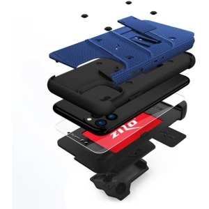 Wholesale Zizo Bolt Cover - Case for iPhone 11 Pro with Military Grade + Glass Screen Protector & Kickstand and Holster (Red/Black) - ZIZ015BLUBLK - {ean13} - Hurt