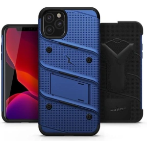 Wholesale Zizo Bolt Cover - Case for iPhone 11 Pro with Military Grade + Glass Screen Protector & Kickstand and Holster (Red/Black) - ZIZ015BLUBLK - {ean13} - Hurt