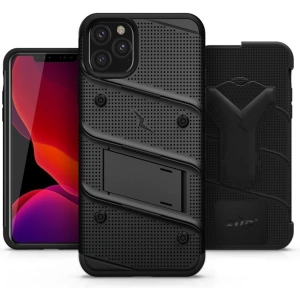 Wholesale Zizo Bolt Cover - Case for iPhone 11 Pro with Military Grade + Glass Screen Protector & Kickstand and Holster (Red/Black) - ZIZ016BLK - {ean13} - Hurt