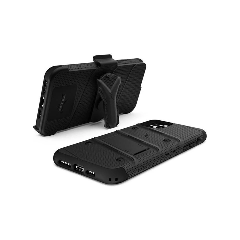 Wholesale Zizo Bolt Cover - Case for iPhone 11 Pro with Military Grade + Glass Screen Protector & Kickstand and Holster (Red/Black) - ZIZ016BLK - {ean13} - Hurt