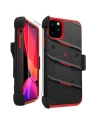 Hurtownia GSM - Pancerne etui Zizo Bolt Cover Apple iPhone 11 Pro ze szkłem 9H na ekran + podstawka & uchwyt do paska (Black/Red) - ZIZ017BLKRED - {ean13} - Hurt