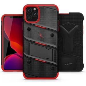 Wholesale Zizo Bolt Cover - Case for iPhone 11 Pro with Military Grade + Glass Screen Protector & Kickstand and Holster (Red/Black) - ZIZ017BLKRED - {ean13} - Hurt