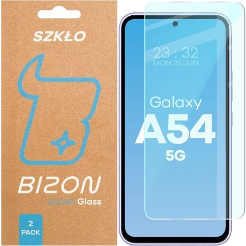 Szkło hartowane Bizon Glass Clear Duo do Samsung Galaxy A54 5G [2 PACK]