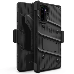 Hurtownia GSM - Pancerne etui Zizo Bolt Cover Samsung Galaxy Note 10 oraz podstawka & uchwyt do paska (Black/Black) - ZIZ019BLK - {ean13} - Hurt
