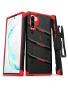 Pancéřové pouzdro Zizo Bolt Cover Samsung Galaxy Note 10 a základna & držák na pás (Černá/Červená)