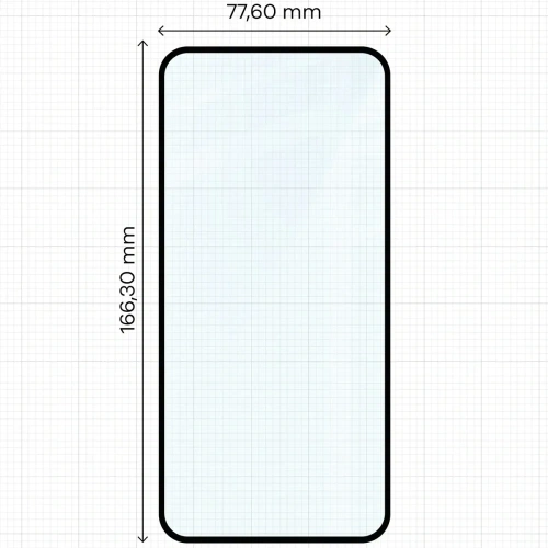 Szkło hartowane Bizon Glass Edge 2 do Xiaomi Redmi 15 4G / 5G / POCO M7 4G czarna ramka