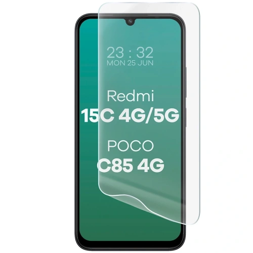 Folia hydrożelowa na ekran Bizon Glass Hydrogel Front do Xiaomi Redmi 15C 4G / 5G / POCO C85 4G 173mm