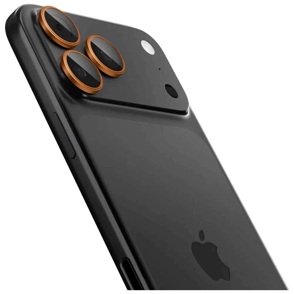 Osłona aparatu Spigen Optik Pro Glas.tr ez Fit Camera Protector do Apple iPhone 16 Pro / Max / 17 Pro / Max Orange [2 PACK]