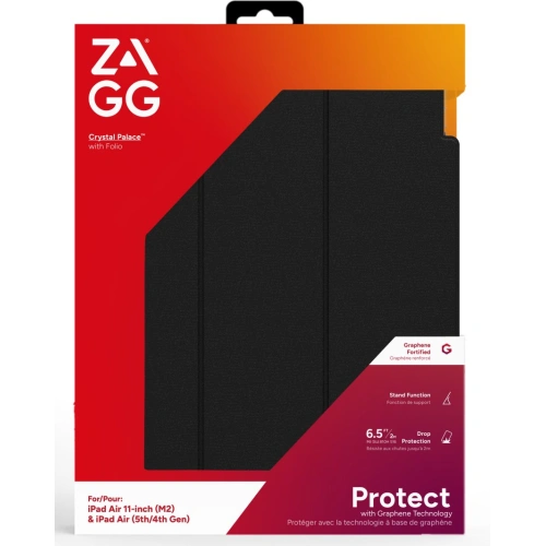 Etui ZAGG Crystal Palace Folio do Apple iPad Air 11" 2024/2025 / iPad Air 10.9" 2022/2020 (clear)