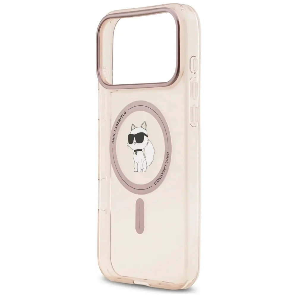 Etui Karl Lagerfeld IML Choupette MagSafe do Apple iPhone 17 Pro Max różowy