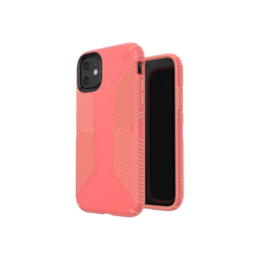Hurtownia GSM - Etui Speck Presidio Grip iPhone 11 z powłoką MICROBAN Parrot Pink/Papaya Pink - SPK095PNK - {ean13} - Hurt