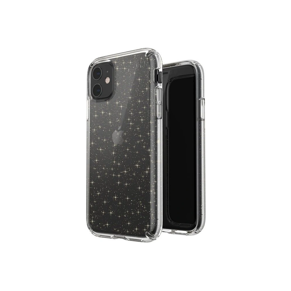 Hurtownia GSM - Etui Speck Presidio Clear mit Glitter für iPhone 11 mit MICROBAN-Beschichtung Gold Glitter/Klar - SPK094GLD - {ean13} - Hurt