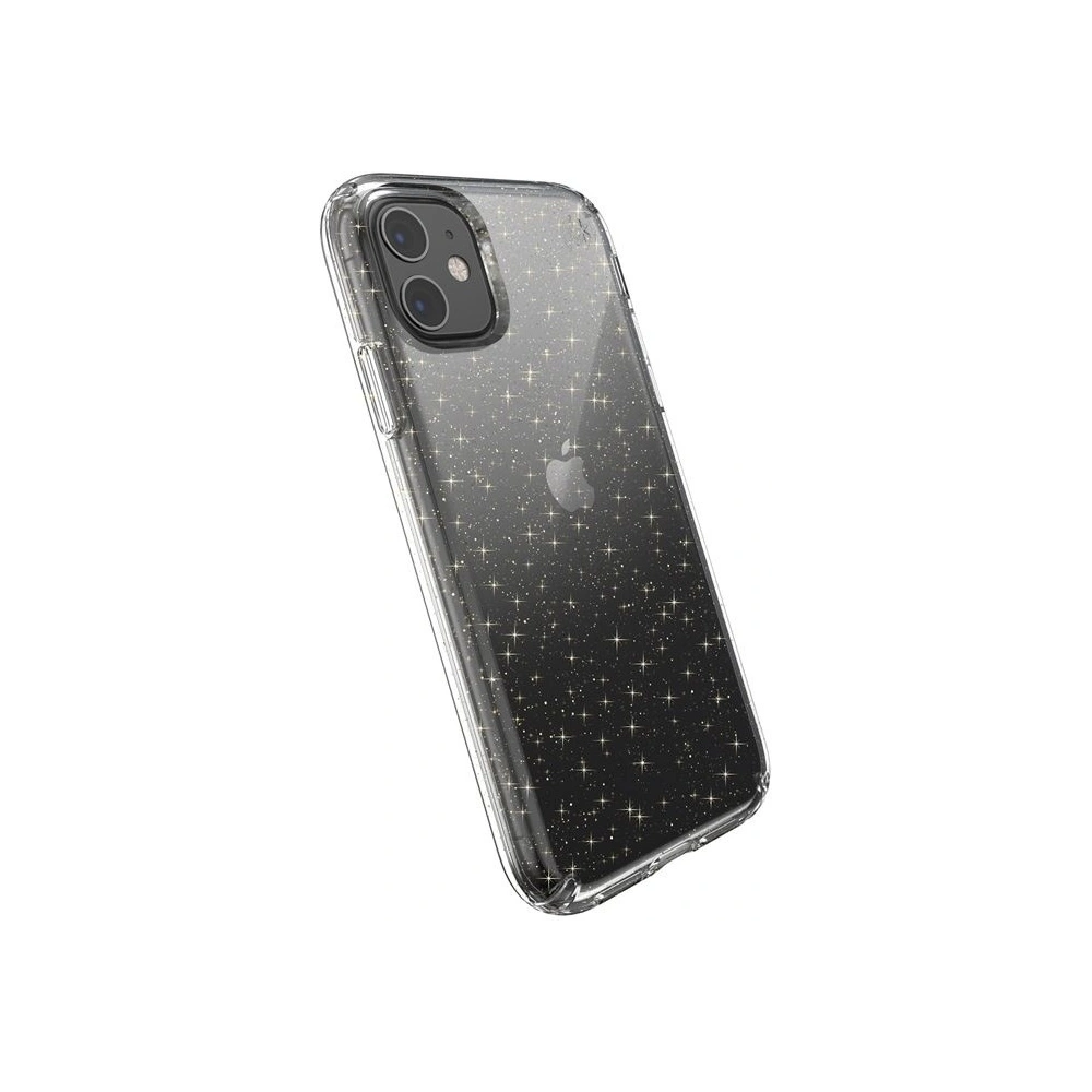Hurtownia GSM - Etui Speck Presidio Clear mit Glitter für iPhone 11 mit MICROBAN-Beschichtung Gold Glitter/Klar - SPK094GLD - {ean13} - Hurt
