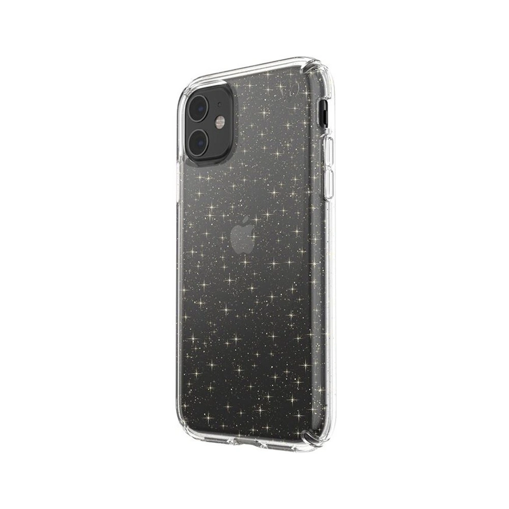 Hurtownia GSM - Etui Speck Presidio Clear mit Glitter für iPhone 11 mit MICROBAN-Beschichtung Gold Glitter/Klar - SPK094GLD - {ean13} - Hurt