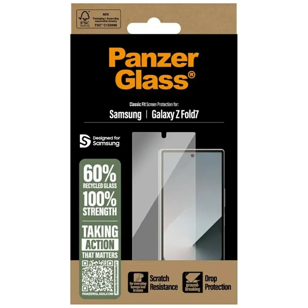 Szkło hartowane PanzerGlass Classic Fit do Samsung Galaxy Z Fold7