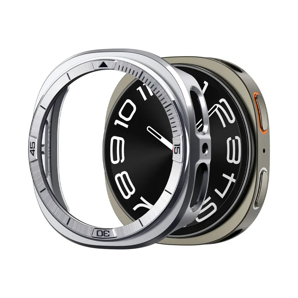 Nakładka Spigen Bezel Tune Pro Pilot do Samsung Galaxy Watch 8 44mm Silver