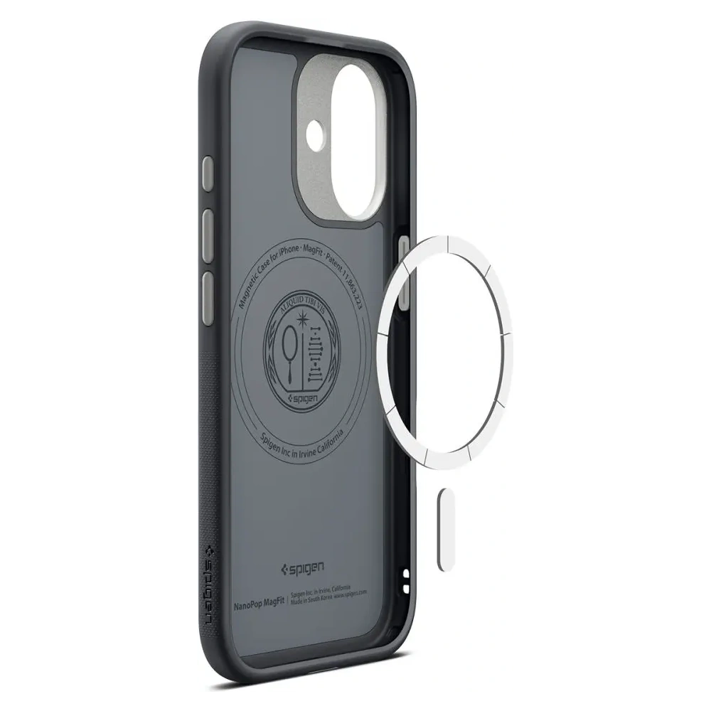 Etui Spigen Nano Pop Mag MagSafe do Apple iPhone 17 Black Sesame