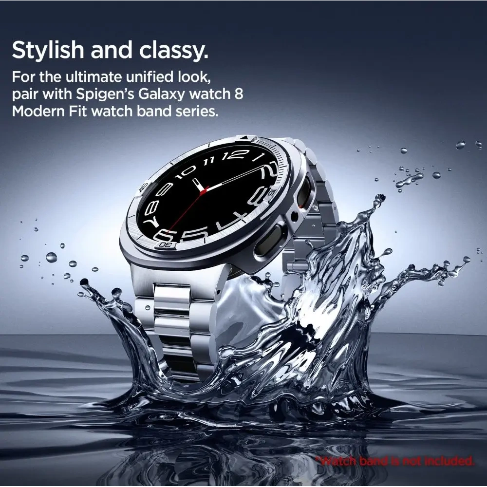 Nakładka Spigen Bezel Tune Pro Pilot do Samsung Galaxy Watch 8 44mm Silver