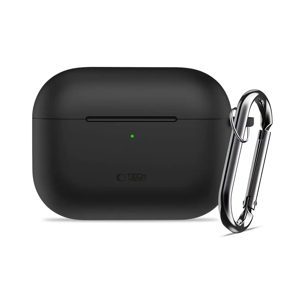 Etui Tech-Protect Silicone Hook do Apple AirPods Pro 3 Black