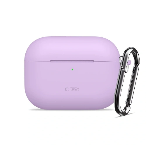 Etui Tech-Protect Silicone Hook do Apple AirPods Pro 3 Lavender
