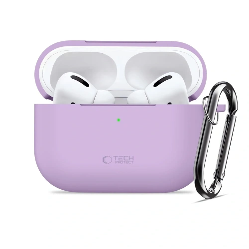 Etui Tech-Protect Silicone Hook do Apple AirPods Pro 3 Lavender