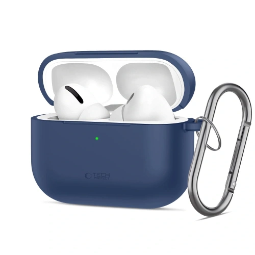 Etui Tech-Protect Silicone Hook do Apple AirPods Pro 3 Navy Blue