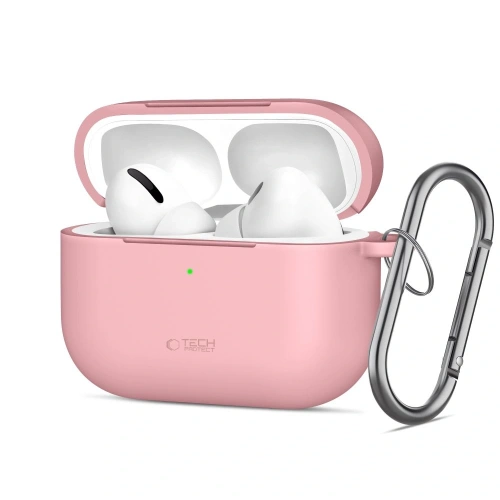 Etui Tech-Protect Silicone Hook do Apple AirPods Pro 3 Dusty Pink