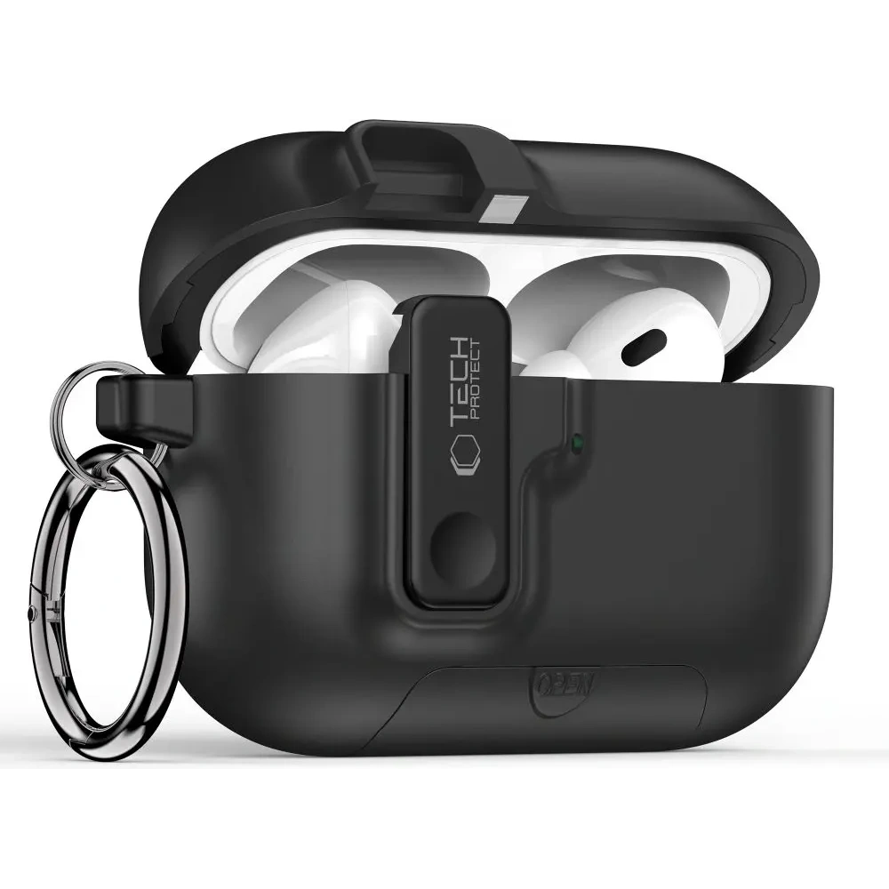 Etui Tech-Protect Slim Hook do Apple AirPods Pro 3 Black