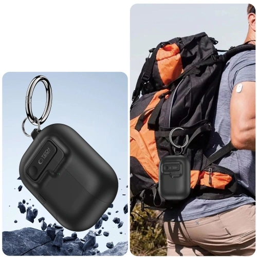 Etui Tech-Protect Slim Hook do Apple AirPods Pro 3 Black