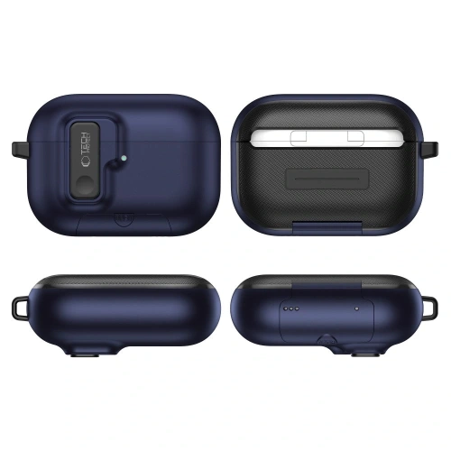 Etui Tech-Protect Slim Hook do Apple AirPods Pro 3 Navy Blue