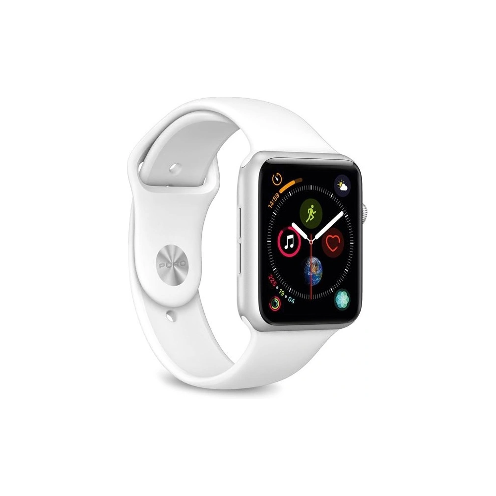 Hurtownia GSM - Elastický pásek PURO ICON Band Apple Watch 4/5/6/7/SE/8/9/10 40/41/42mm (S/M & M/L) (bílý) - PUR137WHT - {ean13} - Hurt
