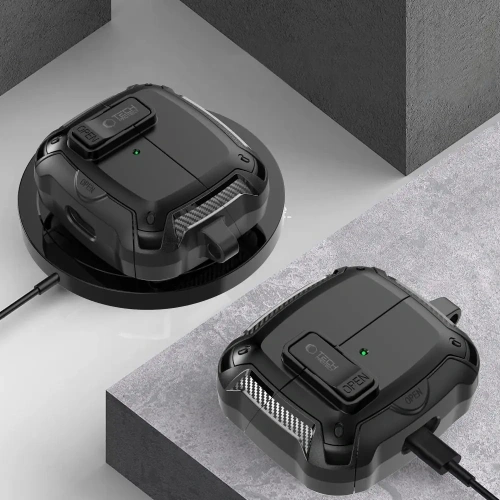 Etui Tech-Protect Carbonox MagSafe do Samsung Galaxy Buds 3 / 3 FE / 3 Pro Black