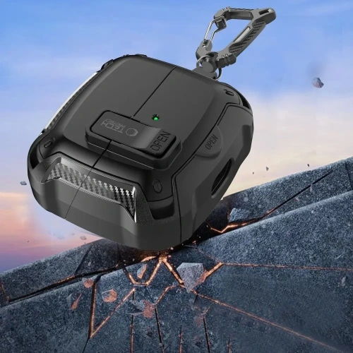 Etui Tech-Protect Carbonox MagSafe do Samsung Galaxy Buds 3 / 3 FE / 3 Pro Black