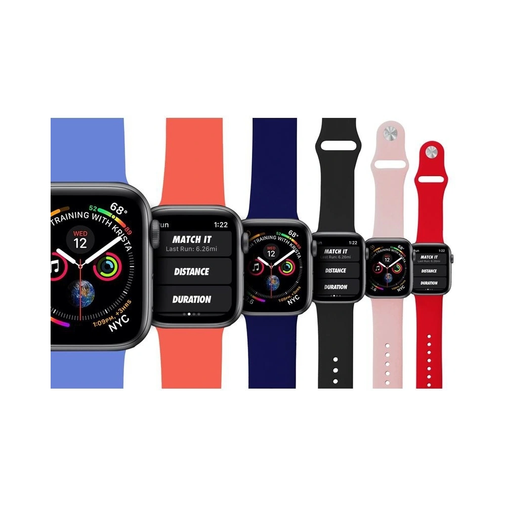 Hurtownia GSM - Elastický pásek PURO ICON Band Apple Watch 4/5/6/7/SE/8/9/Ultra 44/45/49mm (S/M & M/L) (Avio) - PUR138AVIO - {ean13} - Hurt